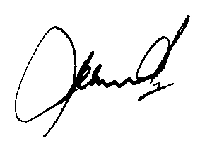 signature of the chairman